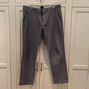 JCrew Grey Chinos 33W 30L